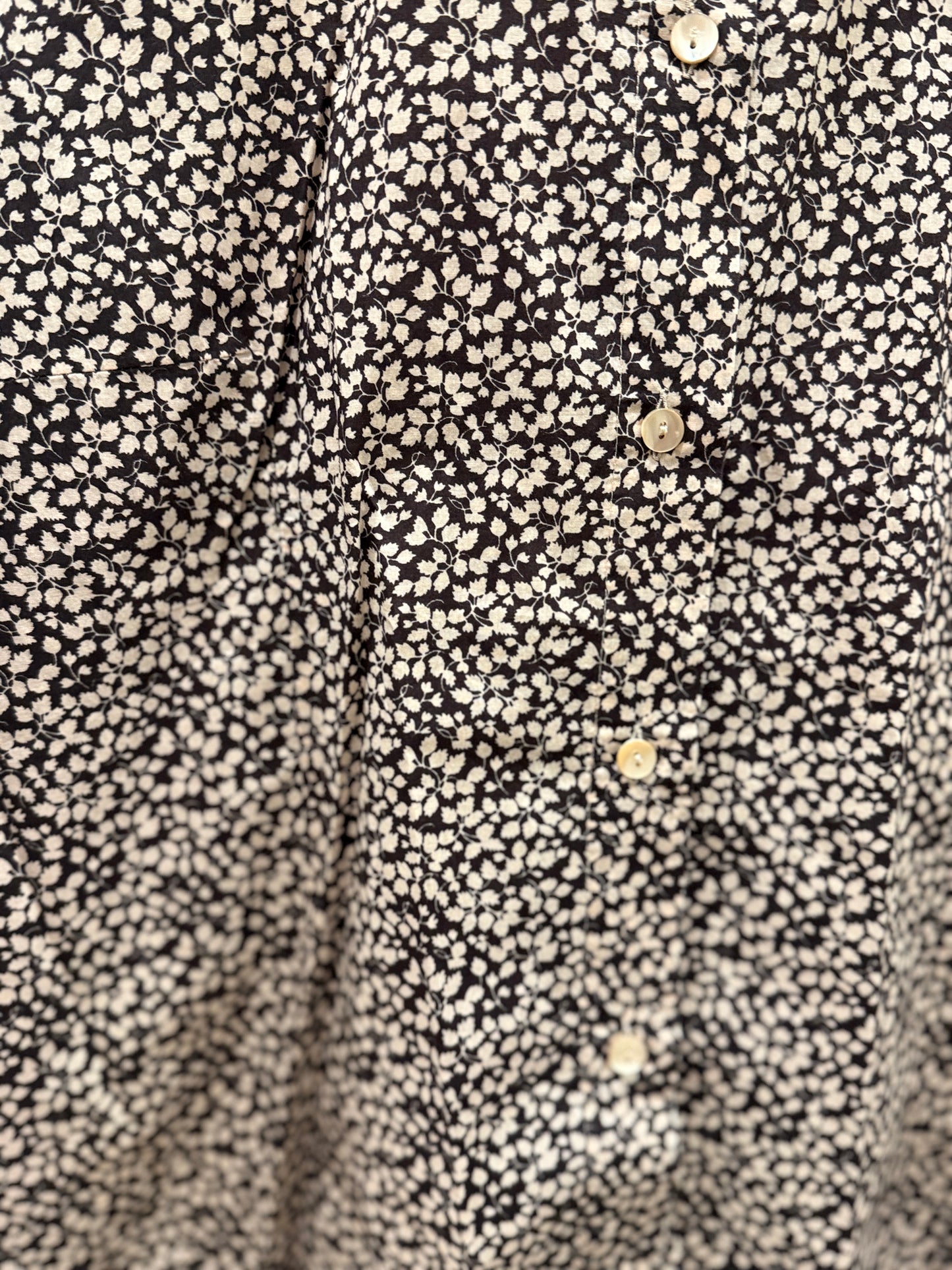 MIKI THUMB Cotton Flower Print LS Shirt/M