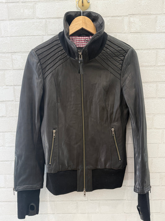 MACKAGE Lamb Leather Zipped Jacket /M