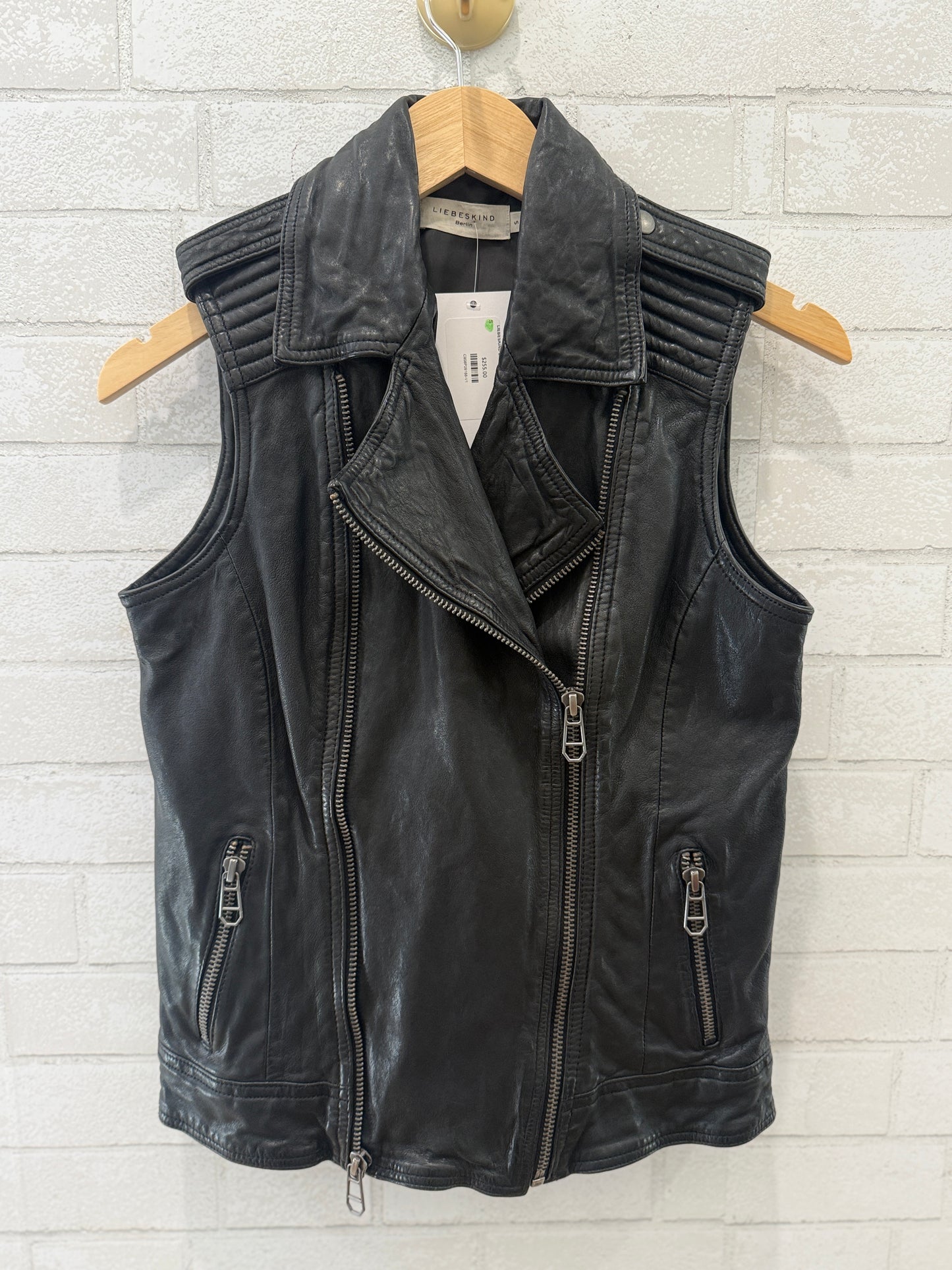 LIEBESKIND Lamb Leather Biker Vest/S