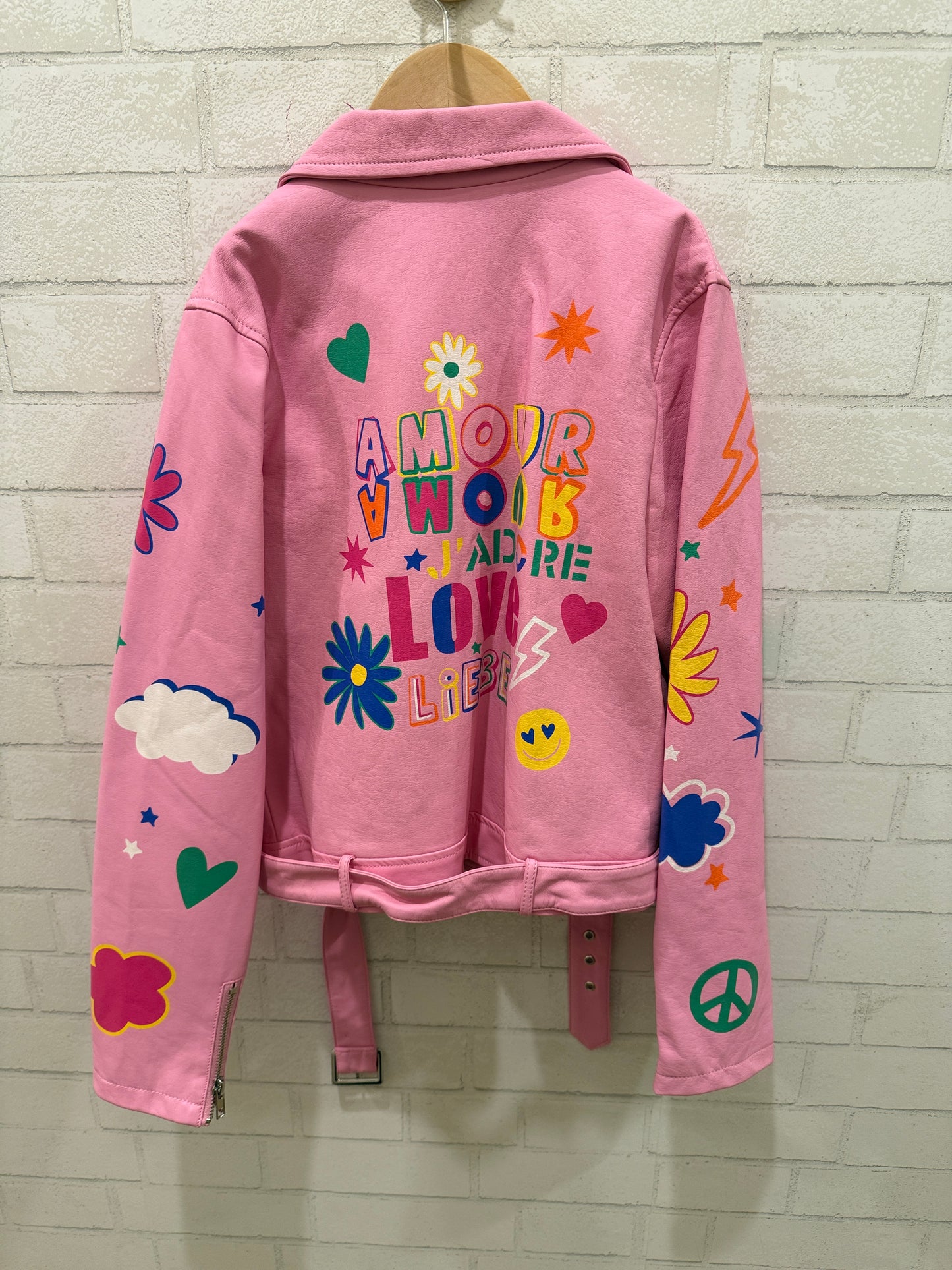 HANNA BANANA Girls Faux Leather Perfecto/14Y