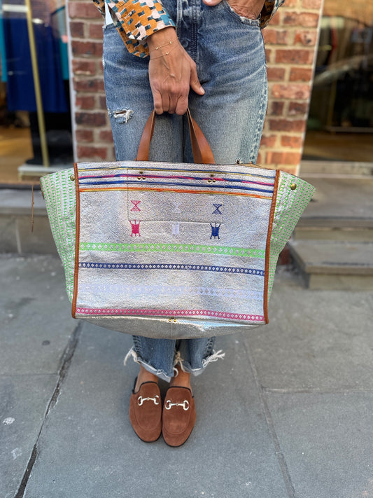 JEROME DREYFUS Leon Leather Tote Bag