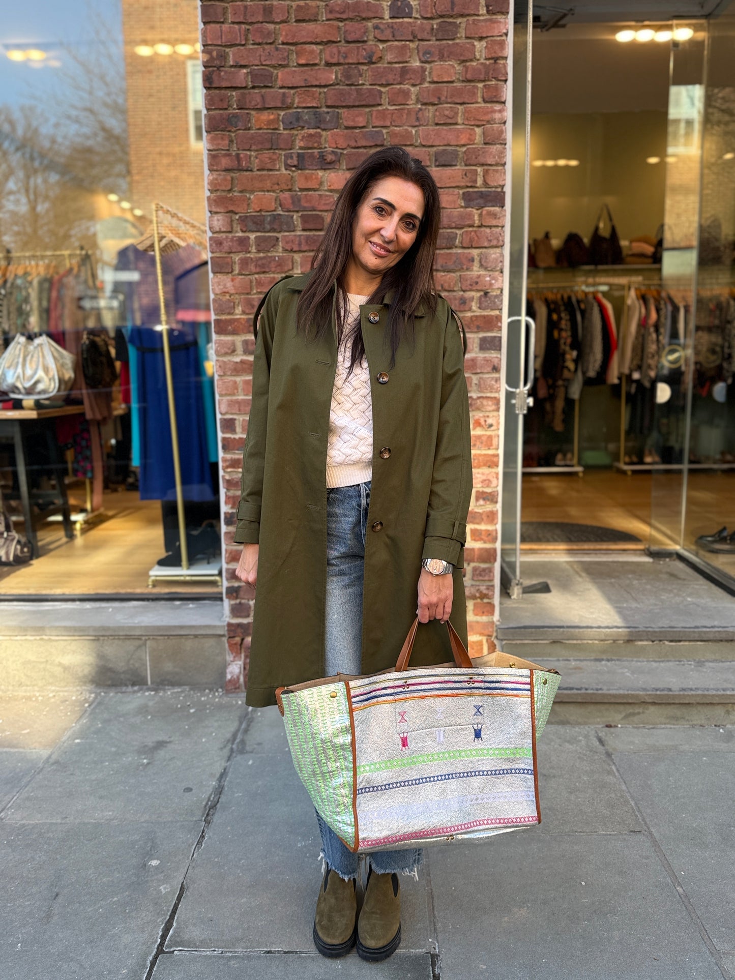 JEROME DREYFUS Leon Leather Tote Bag