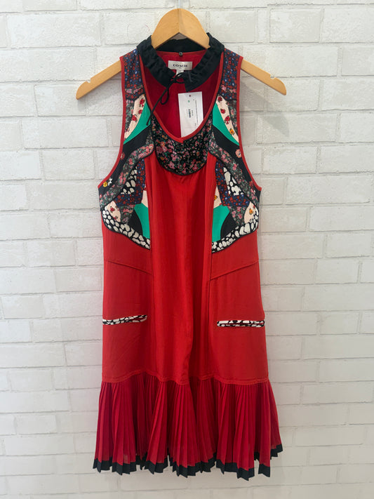 COACH Silk Sleeveless P{rinted Dress / S