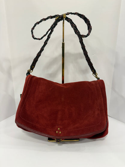 JEROME DREYFUSS Suede Andy Shoulder Bag