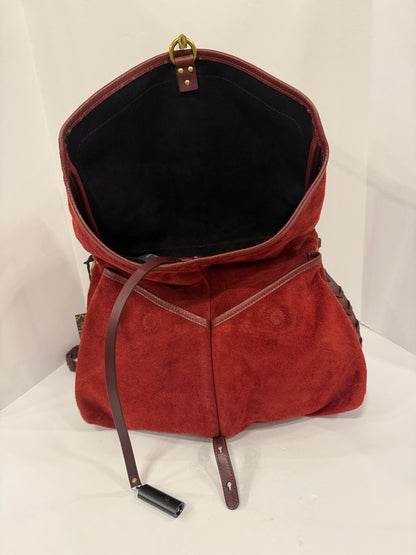 JEROME DREYFUSS Suede Andy Shoulder Bag