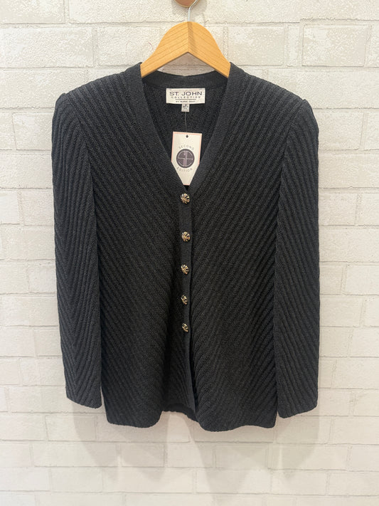 ST JOHN  Cardigan W Shoulder Pad/XS-EU34