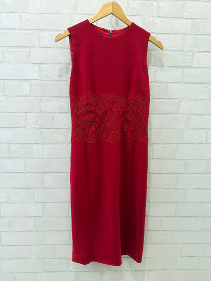 DOLCE & GABBANA Midi Dress Lace Details / S-IT42