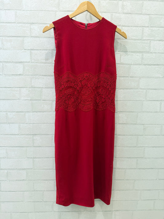DOLCE & GABBANA Midi Dress Lace Details / S-IT42