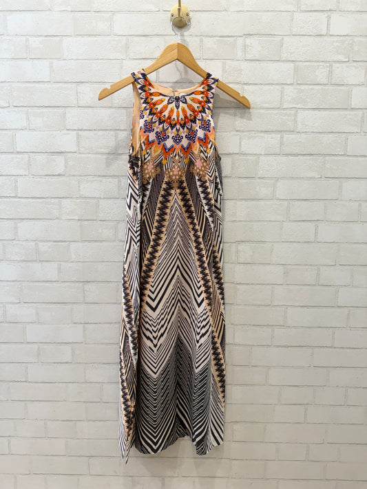 HD IN PARIS Midi Silk Printed Dress / XS-US0
