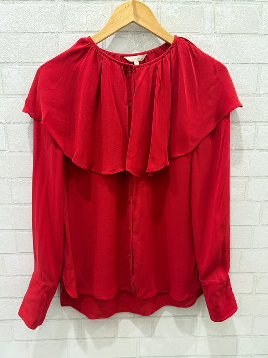 REBECCA TAYLOR Silk LS Button Up Blouse/M-EU38