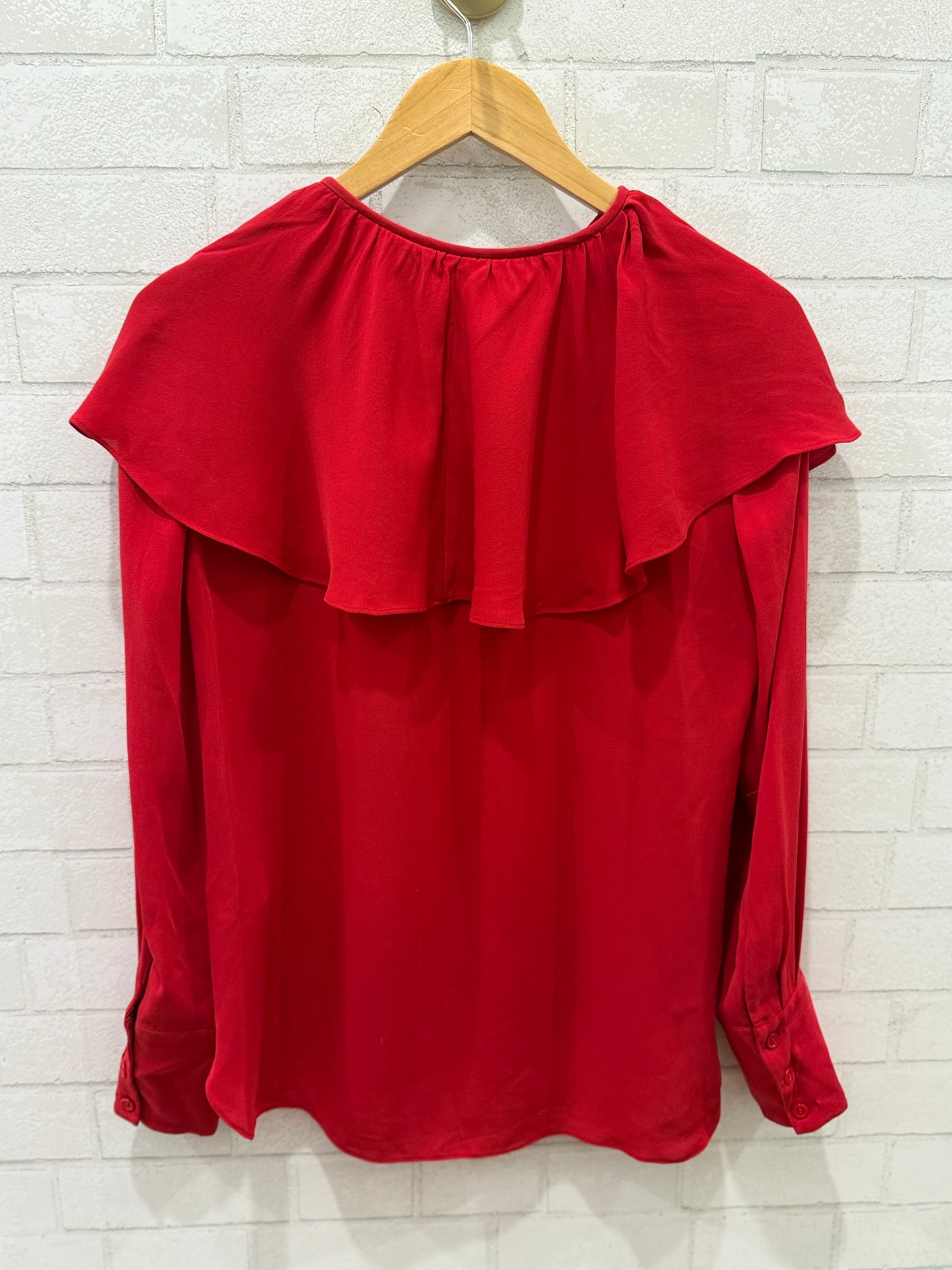 REBECCA TAYLOR Silk LS Button Up Blouse/M-EU38