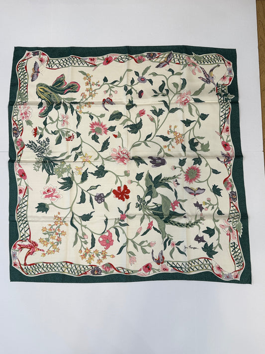 JIM THOMPSON Silk  Flowers Print Scarf