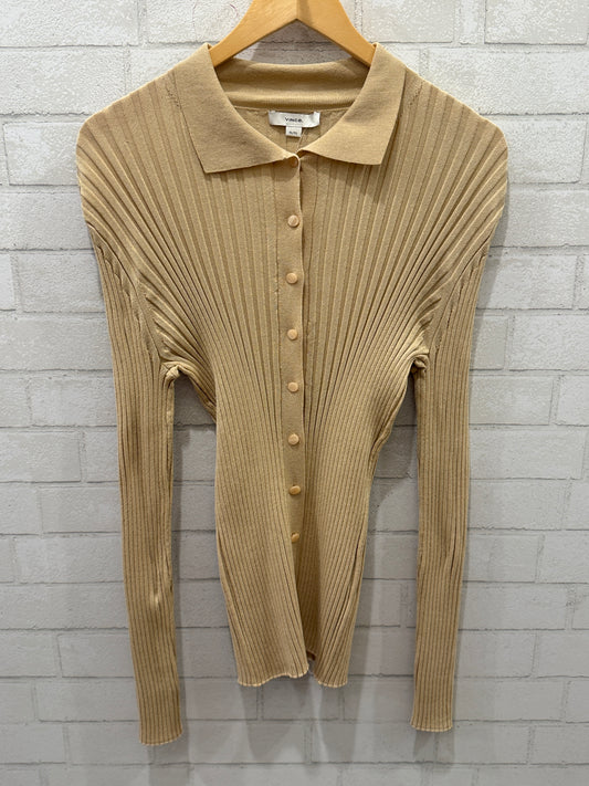 VINCE Ribbed Cradigan / XL