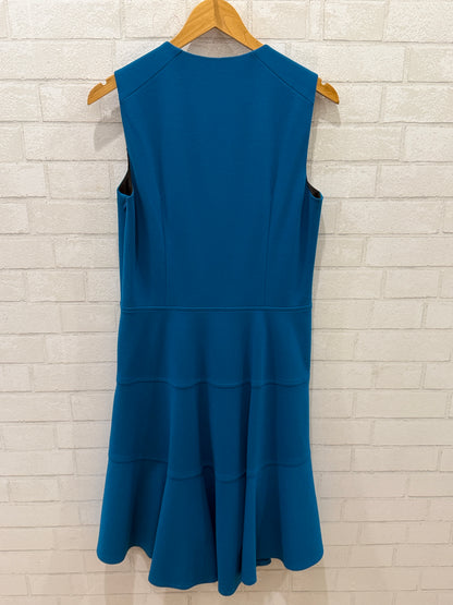AKRIS PUNTO Sleeveless  Wool Front Zip Midi Dress/L