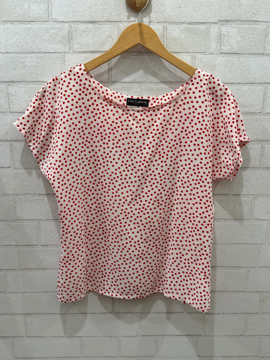 GUY LAROCHE Vintage Polka Dots Top / XS-EU34