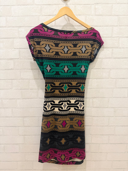 DVF Silk Sleeveless Mini Printed Dress/XS-EU34