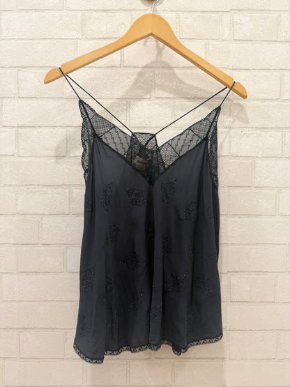 ZADIG & VOLTAIRE Sleeveless Shirt W Strass/M-EU38