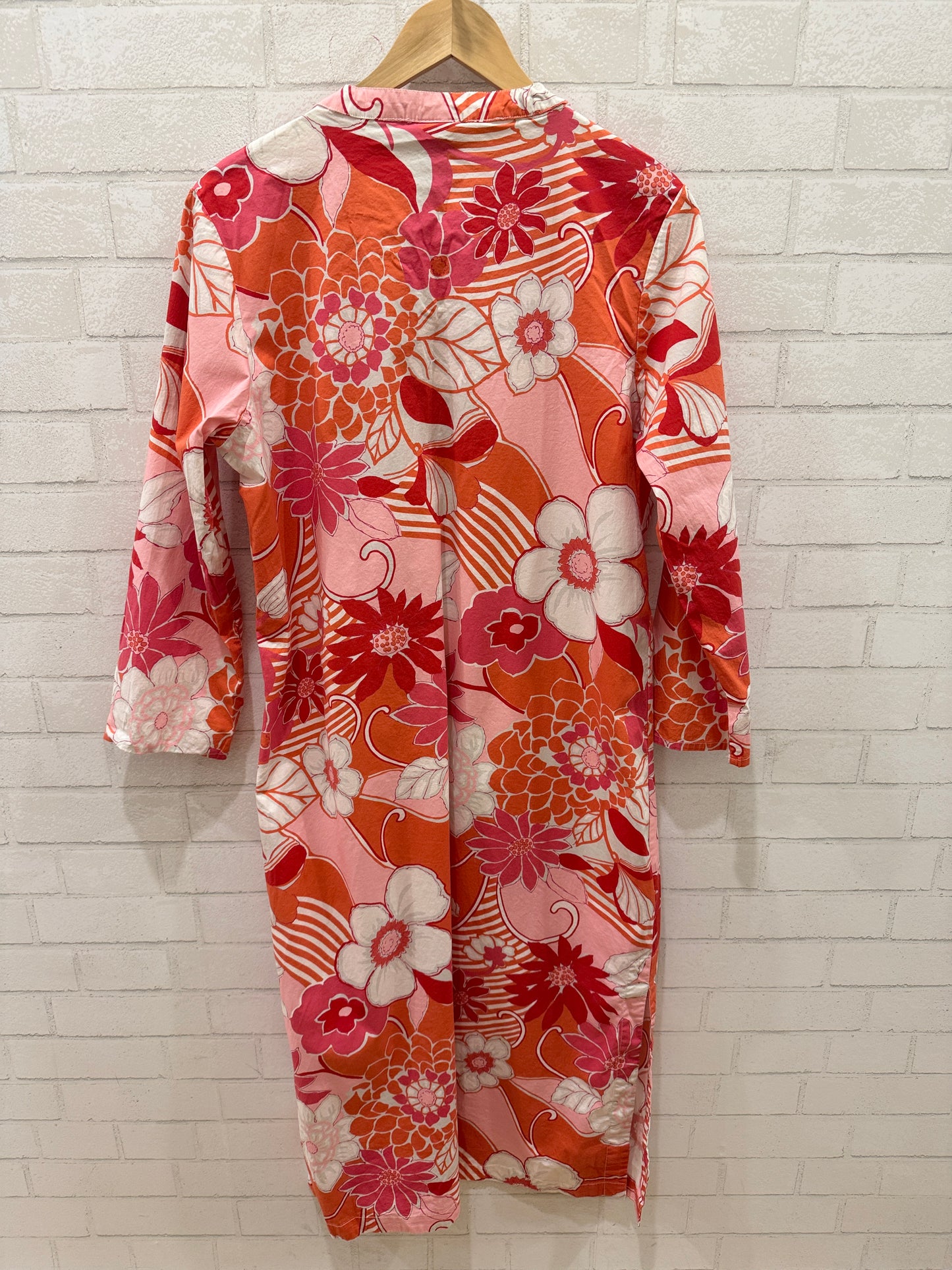 ANNIE SELKE Cotton LS Floral Cover Up/M-EU38