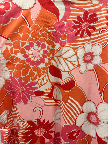 ANNIE SELKE Cotton LS Floral Cover Up/M-EU38