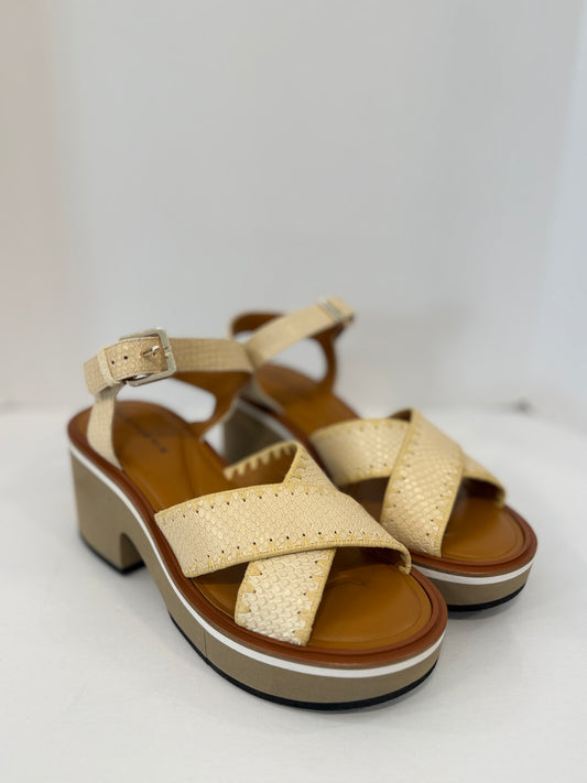 CLERGERIE NWT  Leather Platform Sandals/US8.5-EU39