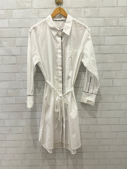 BURBERRY LS Belted Shirt Dress / M-US8