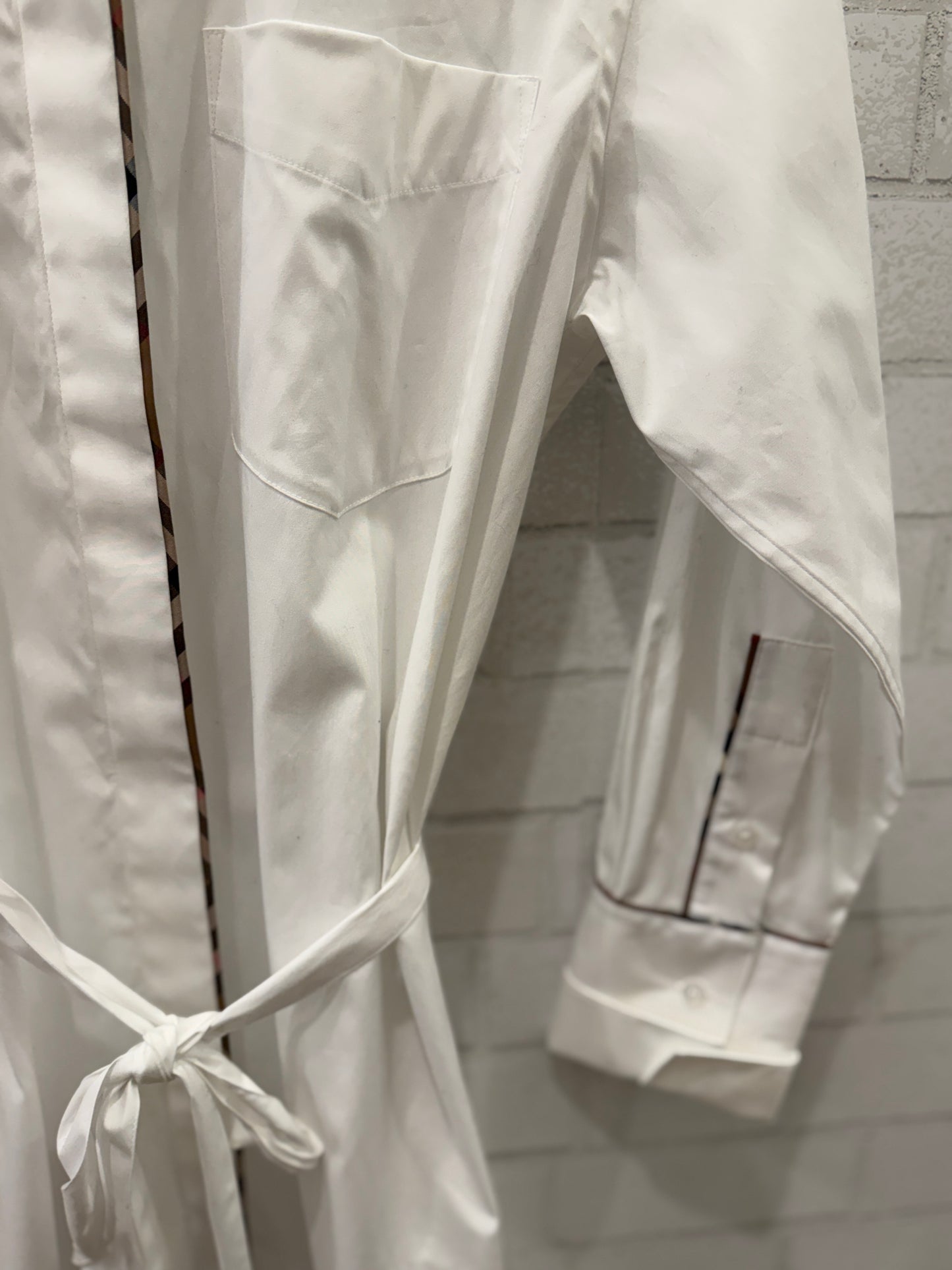 BURBERRY LS Belted Shirt Dress / M-US8