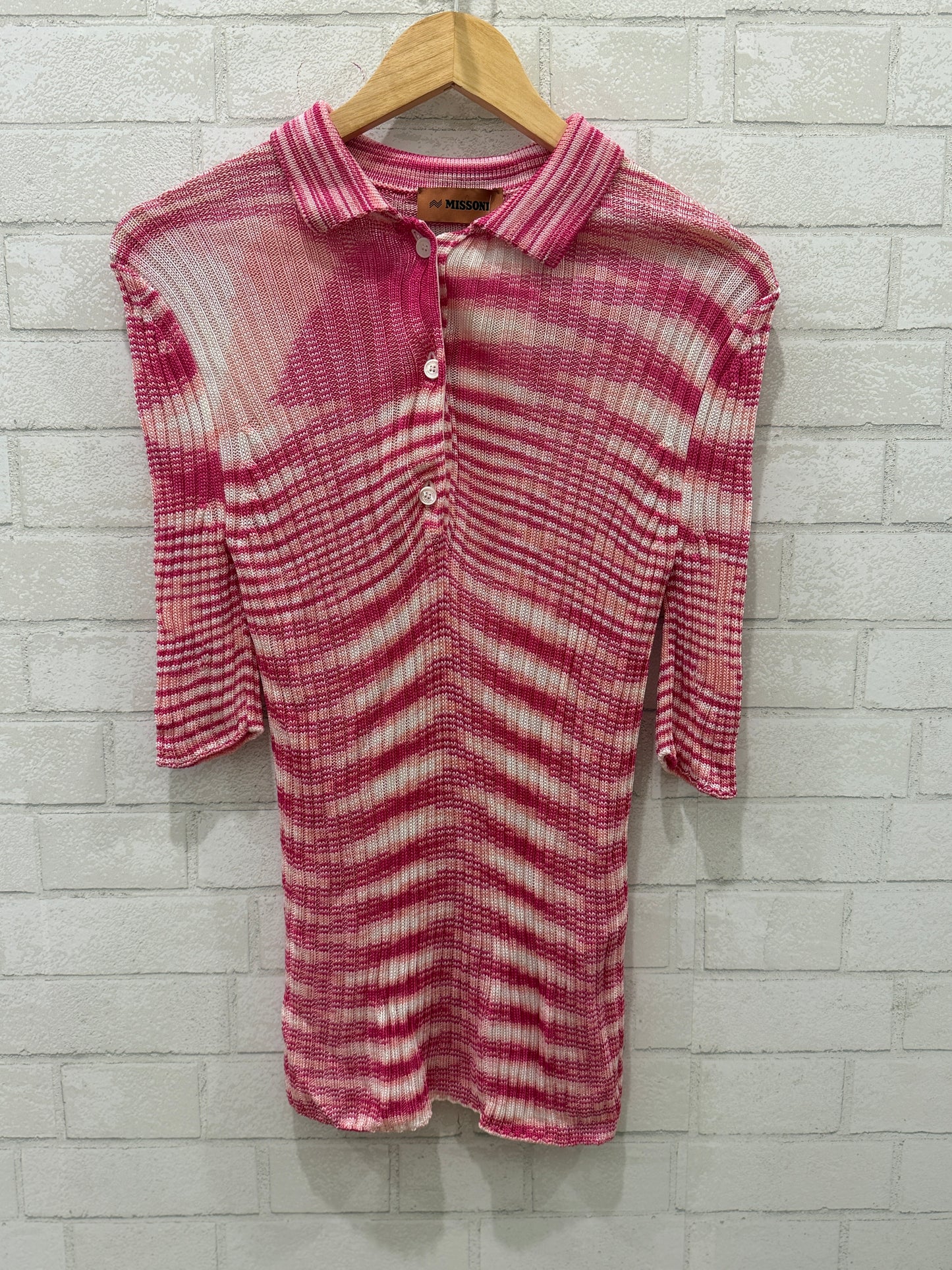 MISSONI Knit Ribbed Polo Shirt / XS-IT40