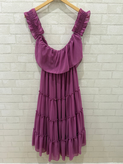MISA Sleeveless  Smock Midi Dress/ S