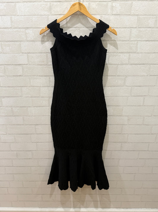 JONATHAN SIMKHAI Stretch Shoulder Sleeves Midi Dress/XS