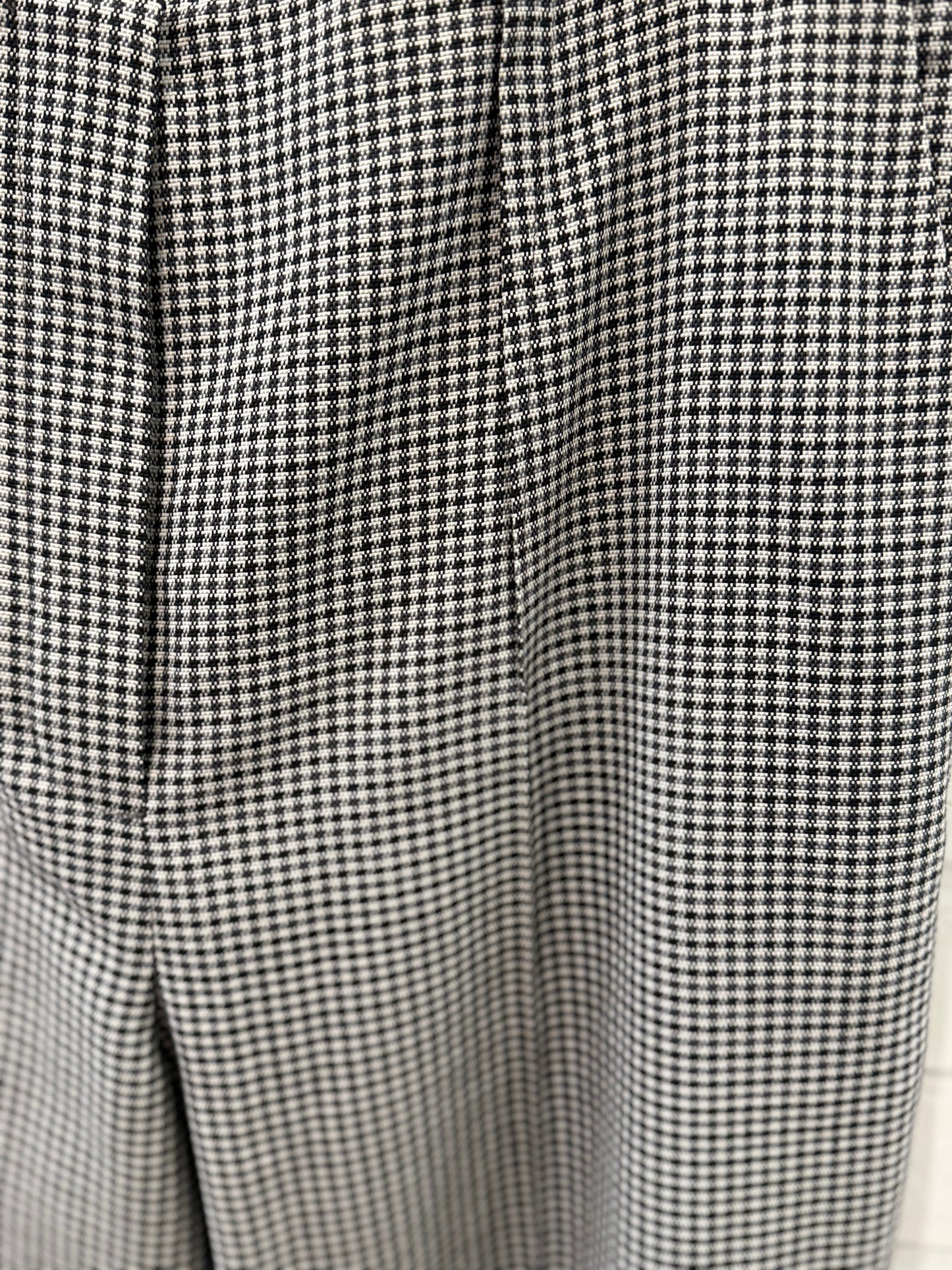 FENDI NWT Wool Houndtooth High Rise  Straight Leg Trousers/S-IT42