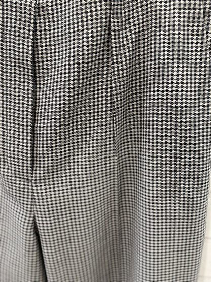 FENDI NWT Wool Houndtooth High Rise  Straight Leg Trousers/S-IT42