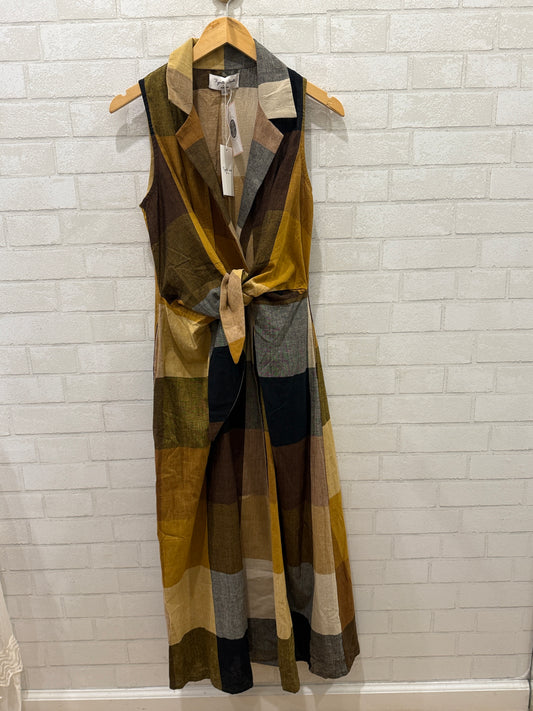 RUJUTA SHETH NWT Cotton Sleeveless Print Maxi Dress/S