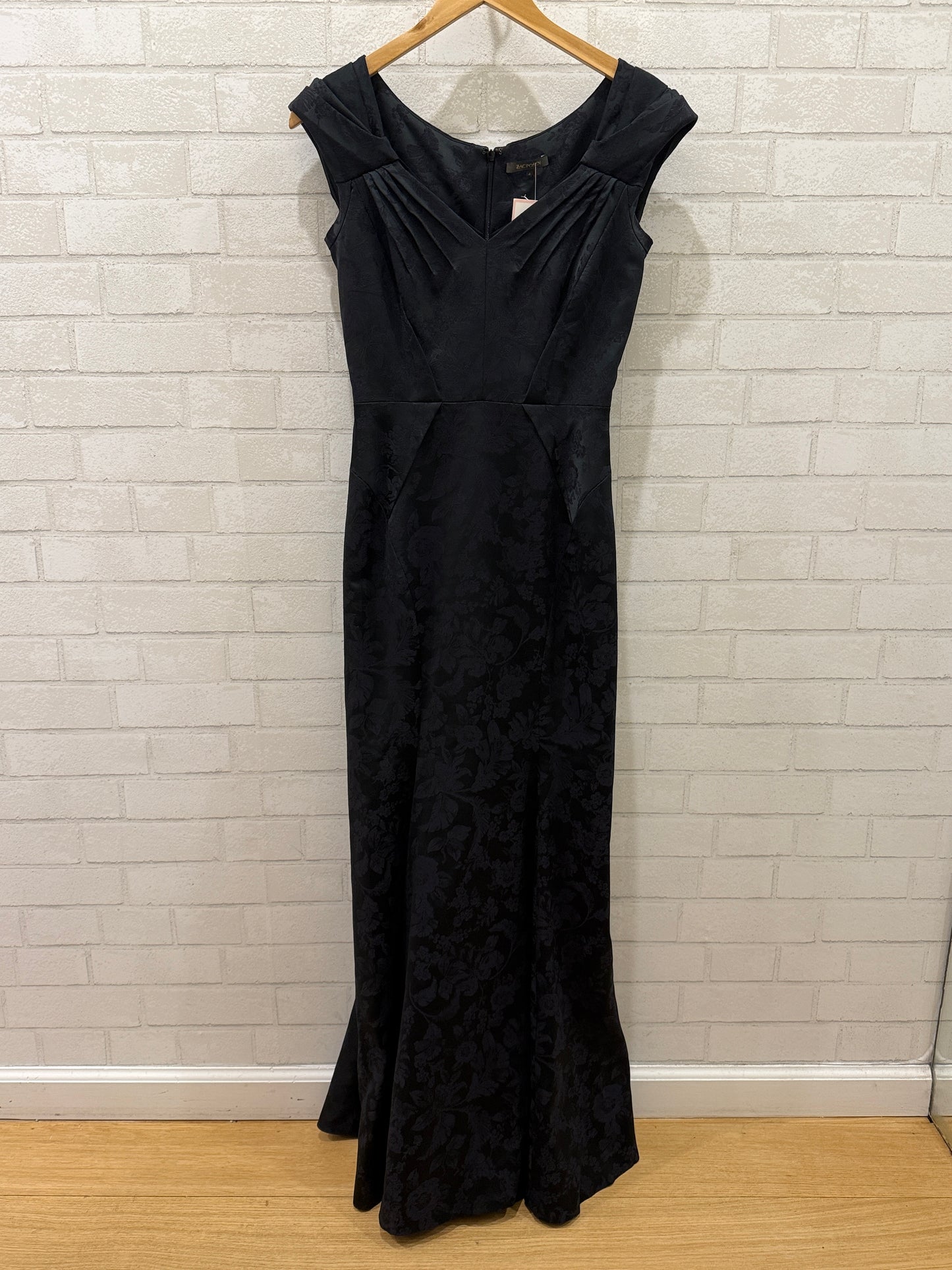 ZAC POSEN  Sleeveless VNeck Maxi Cocktail Dress/ S-US4