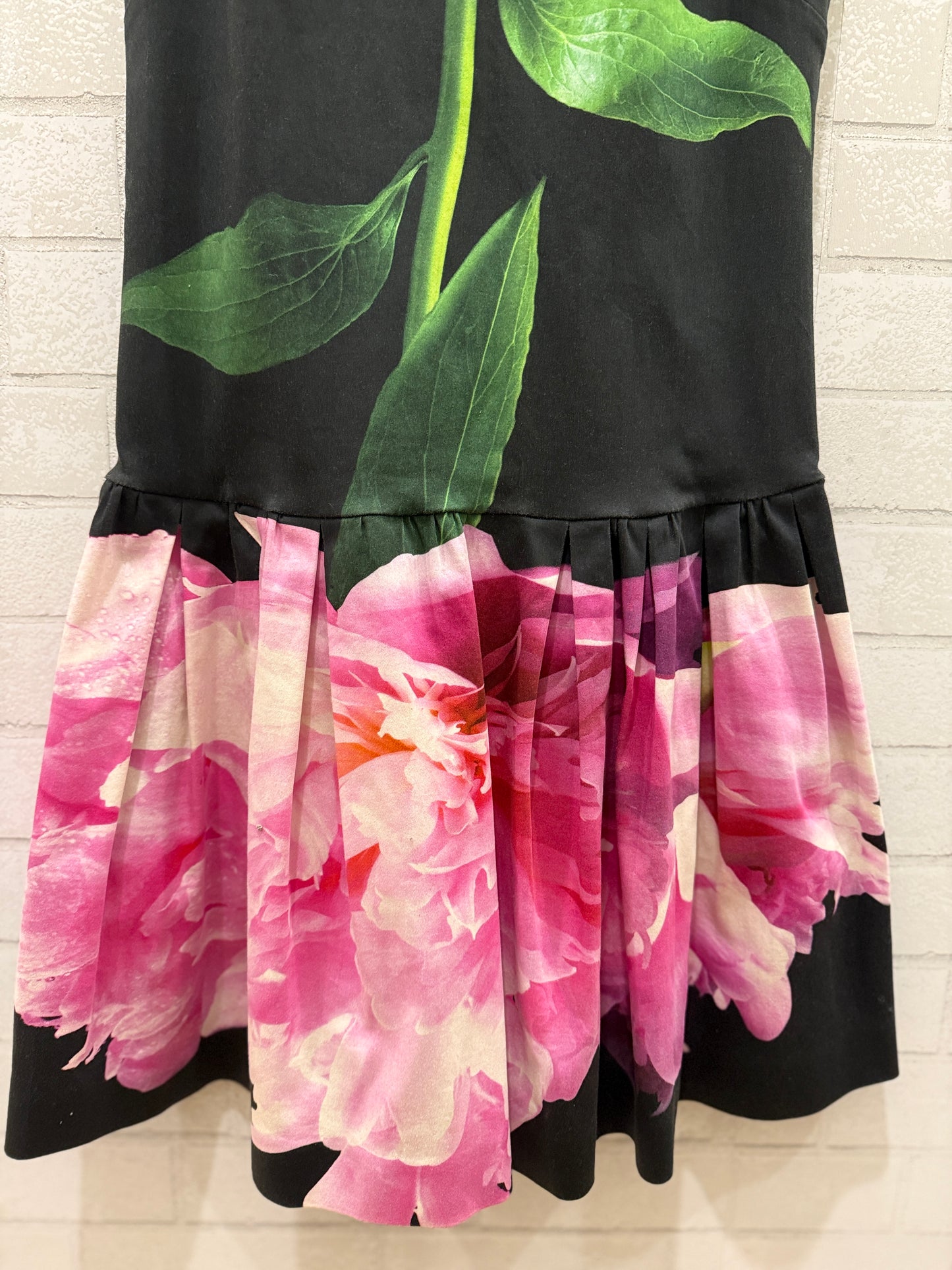 MOSCHINO COUTURE Sleeveless Flower Print Mini Dress/XS
