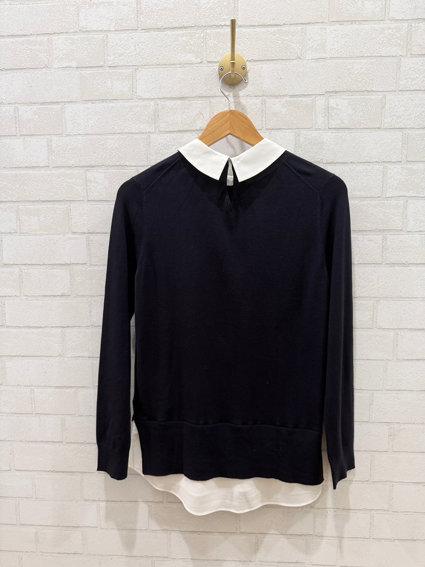 TED BAKER 1-in-one Embellished Collar Sweater / S-UK2