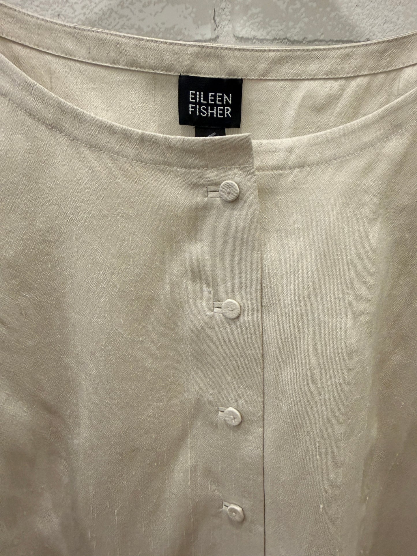 EILEEN FISHER NWT Silk 3/4 Sleeves Jacket / L