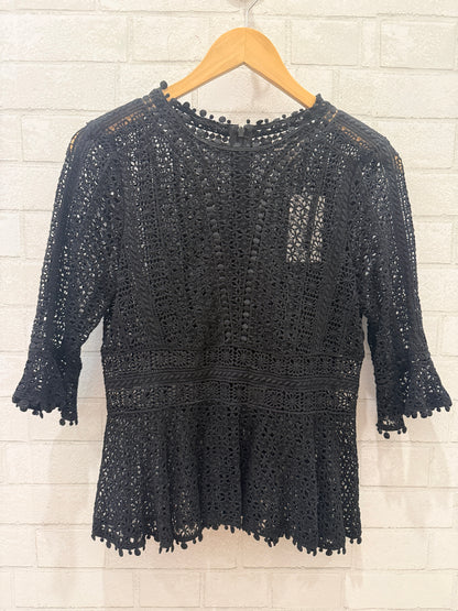 REBECCA TAYLOR Lace Blouse / S-US4