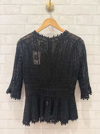 REBECCA TAYLOR Lace Blouse / S-US4