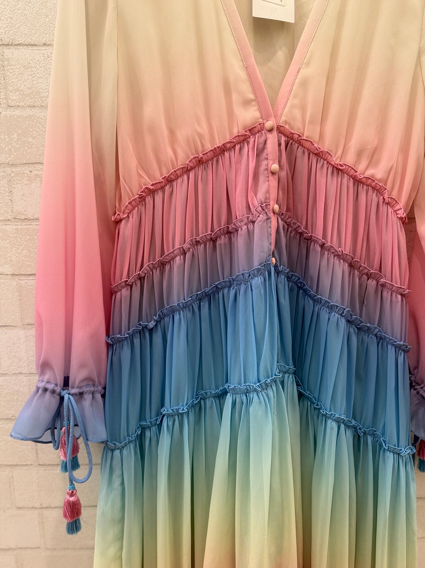 ROCOCO SAND LS Maxi Smock Dress/M
