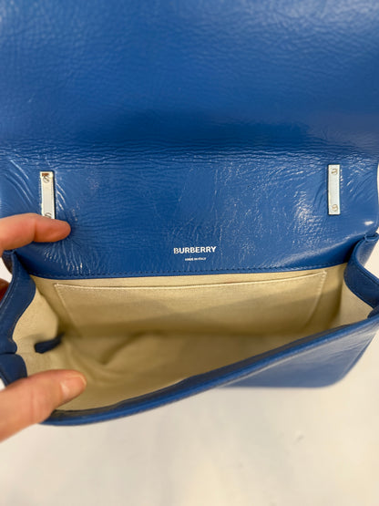 BURBERRY Lola Small Quilted Patent Leather Shoulder Bag