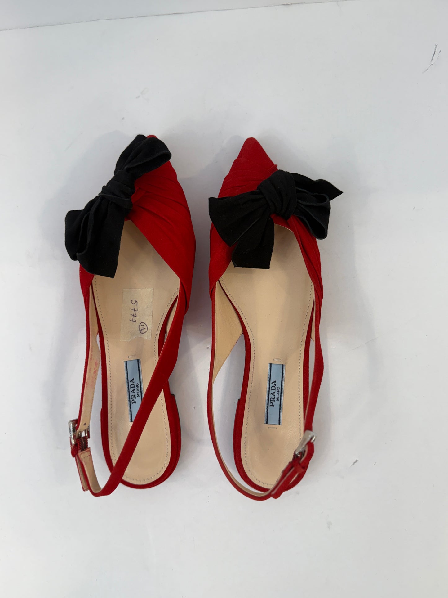 PRADA Pointed Shoes With Knot/ US:7.5 -EU: 37.5