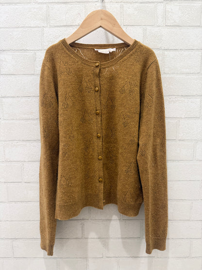 BONPOINT Thindra Cherry Cashmere Cardigan/14Y