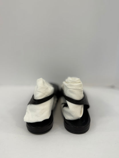 JIL SANDER Leather Flat Slingback Flat Pump / US8.5-EU39