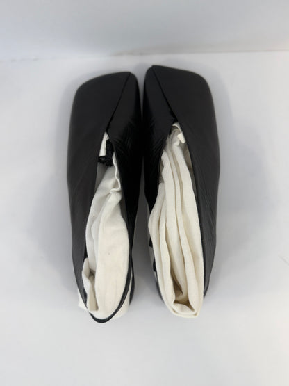 JIL SANDER Leather Flat Slingback Flat Pump / US8.5-EU39