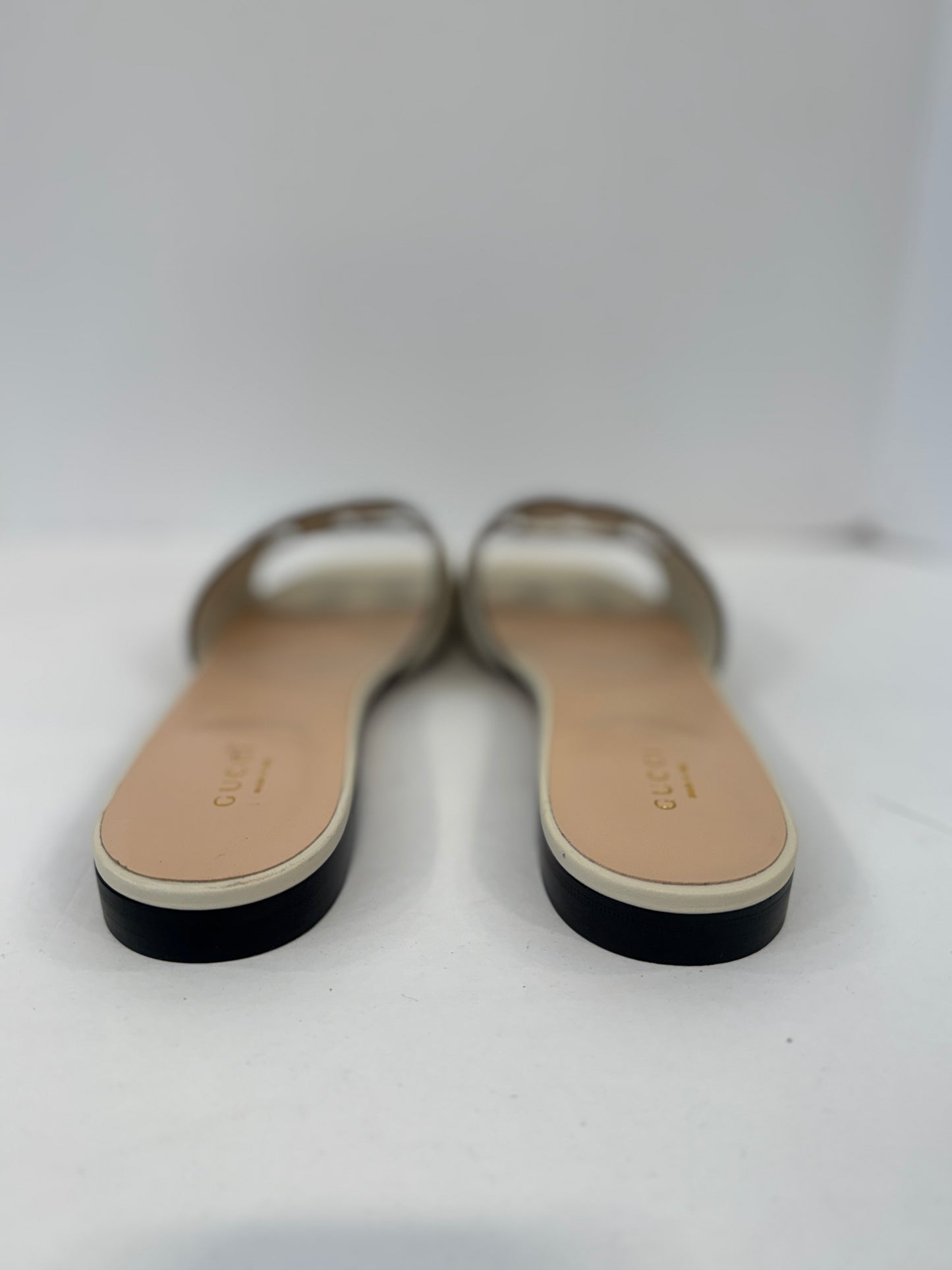 GUCCI NWT Monogram Flat Mule Sandals / US8.5-EU39