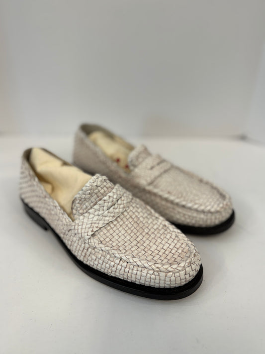 MARNI Woven Leather Loafers / US8-EU38.5