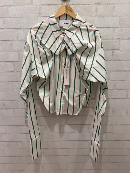 JI OH NWT Asymetric LS Stripes Shirt/S