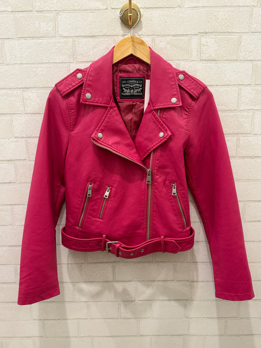 LEVI’S Faux Leather Moto Jacket / S