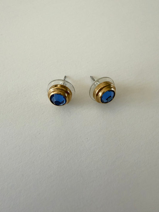 ALEX AND ANI Sapphire Crystal Studs Earrings