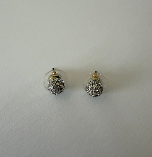 SWAROVSKI Pave Sphere Stud Earrings